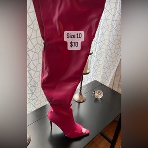 Cape Robbin, Fucshia Pink , thigh high boot , size 10! Never worn